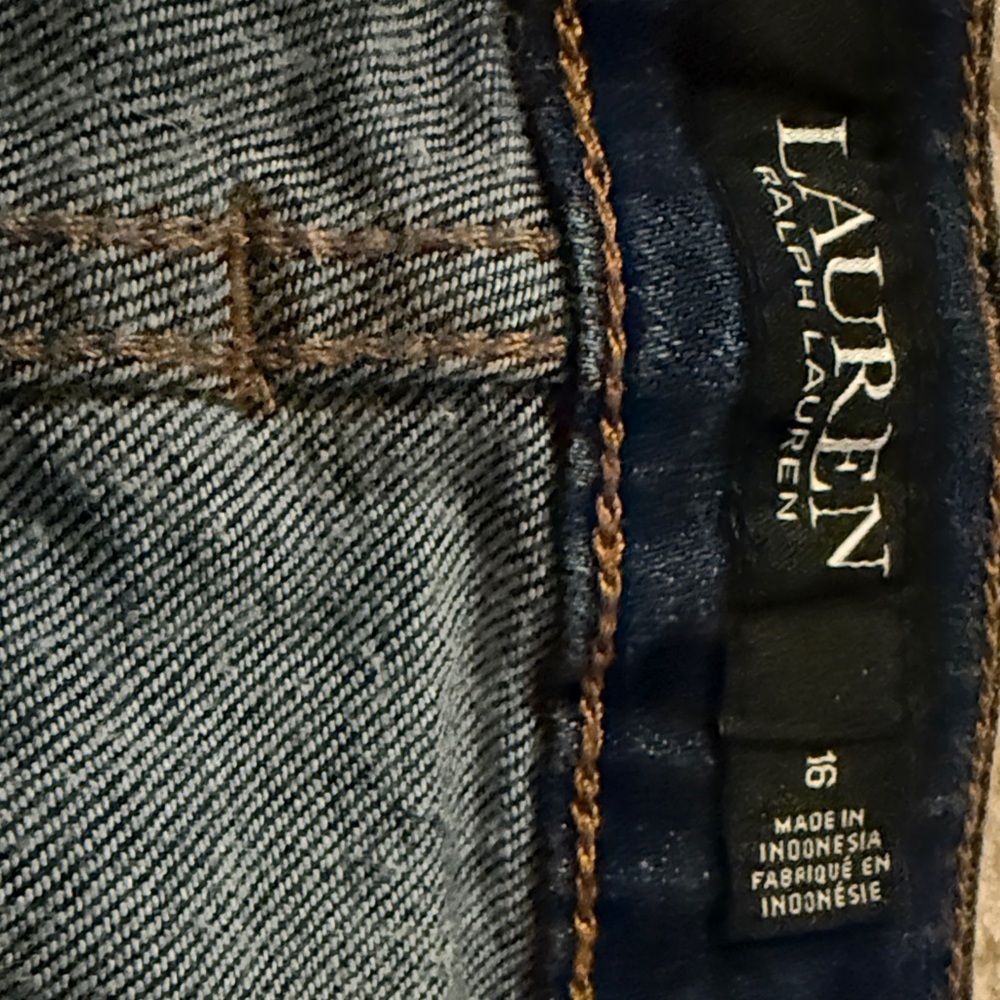 Lauren Ralph Lauren Dark Blue Straight Leg Jeans - Picture 4 of 6